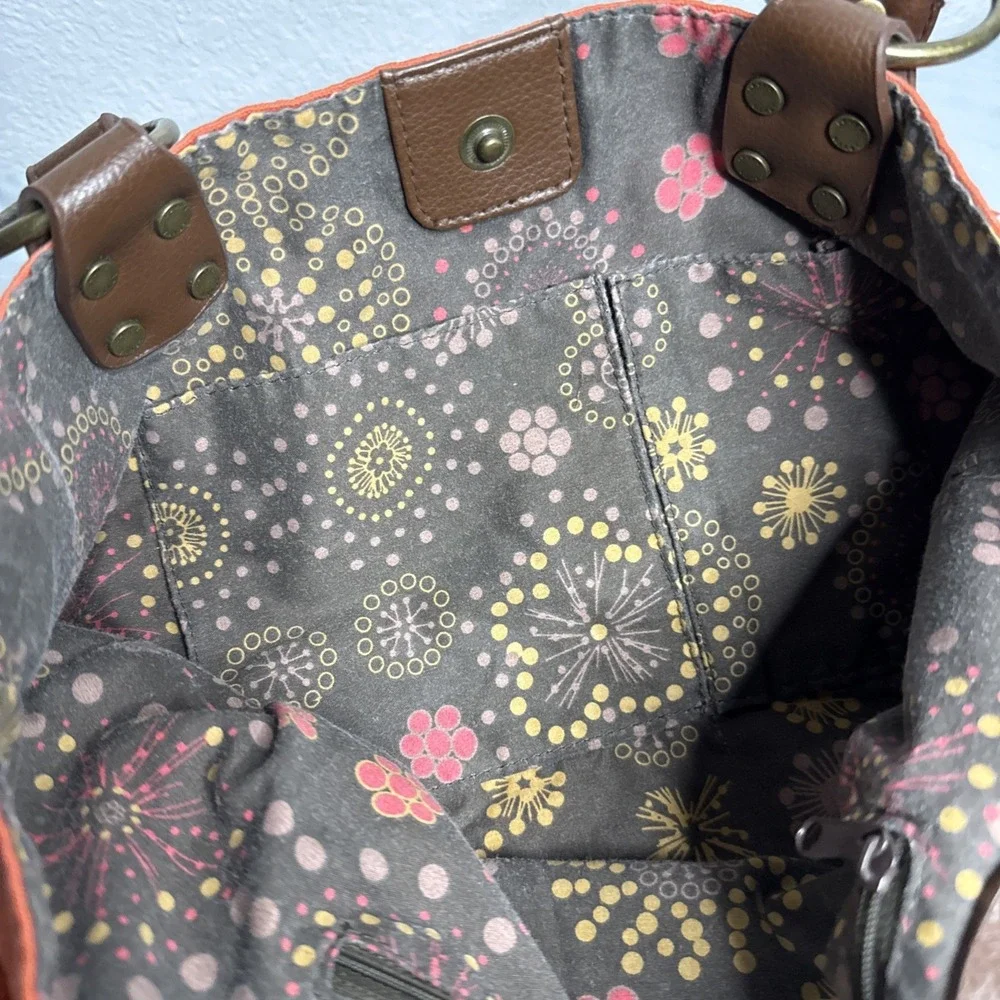 Vintage Levis Hobo Shoulder Bag Canvas Purse Tote Leather‎ Braided Straps